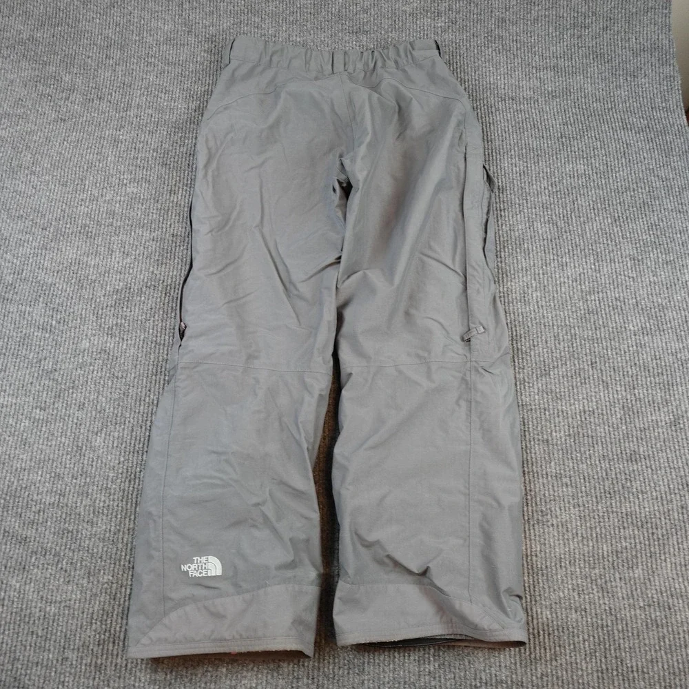The North Face Snow Pants Mens Medium Gray HyVent Waterproof Pockets Skiing